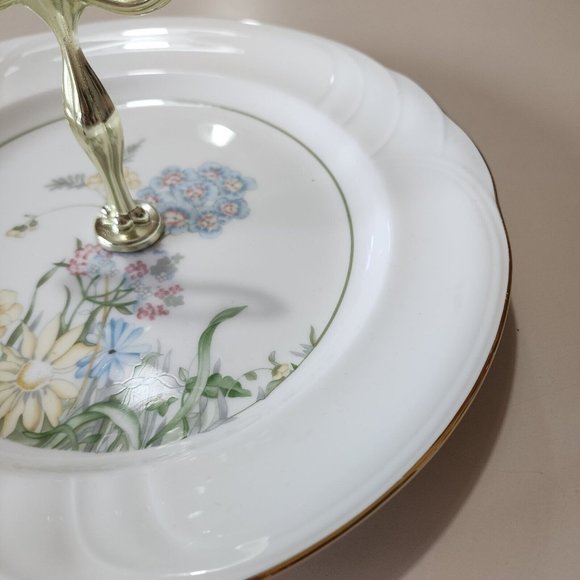 Royal Albert Center Handle Serving Plate 10.5" bone china tidbit 1987 read below - Picture 3 of 12